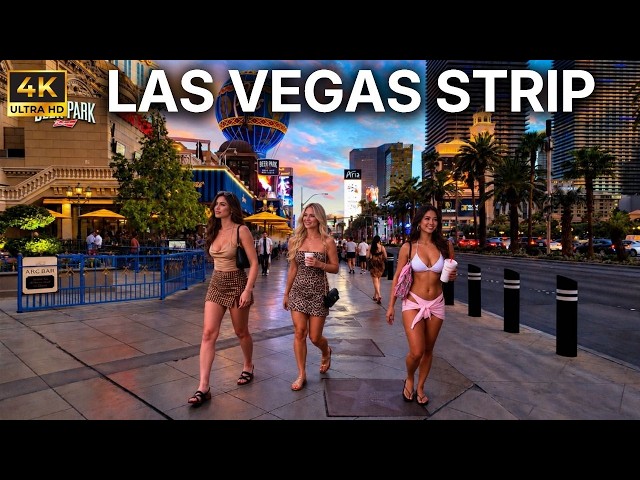 Las Vegas Strip Walking Tour | Packed Saturday | August 2026 [4K HDR]