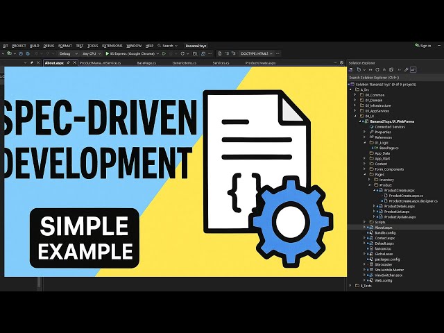 Spec Driven Development - Quick Example - Simple Introduction - AI Code Generation
