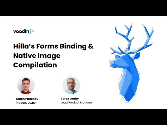 Webinar: How To Harness Hilla’s Forms Binding & Native Image Compilation for Maximum Impact