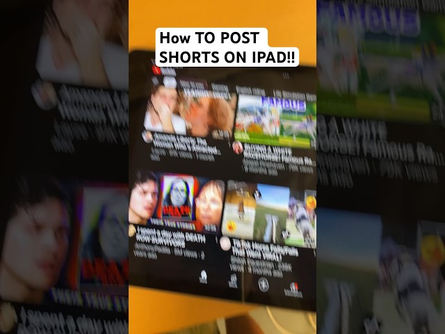 How to post shorts on an iPad  #viral #skincare #roblox #royalehigh #goneviral