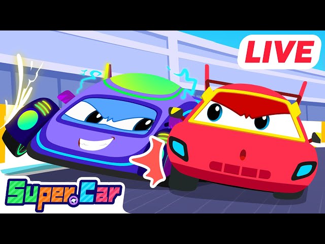 LIVE🔴 Protecting Friends | Car Cartoon | Kids Cartoon | Super Car- Cars World