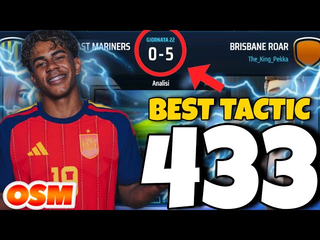 🔥OSM BEST 433 TACTICS 2026 | THE NEW BEST TACTICS OF OSM 2026 - GUARANTEED VICTORY🏆