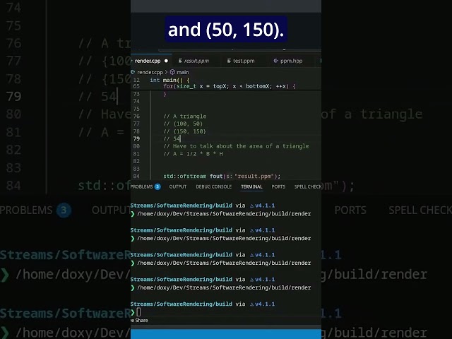 Area of a Triangle #rasterization #gamedev #vtuber