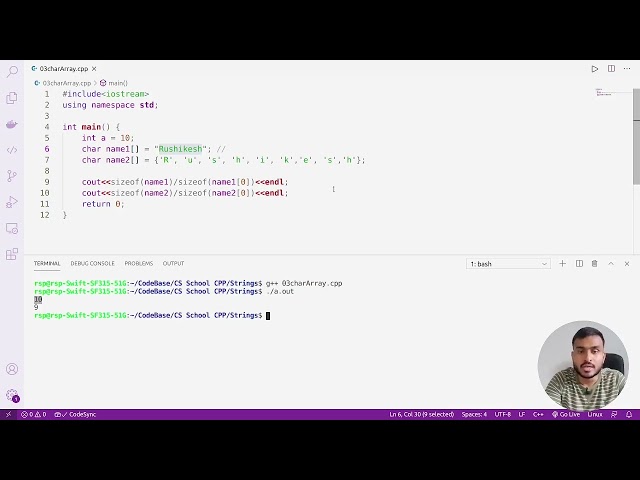 Char Array - C++
