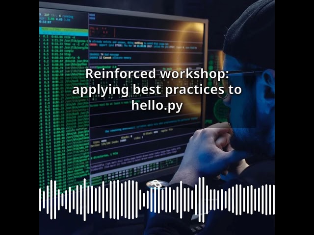 Reinforced workshop: applying best practices to hello.py | CyberSecurity & DevSecOps Expert:...