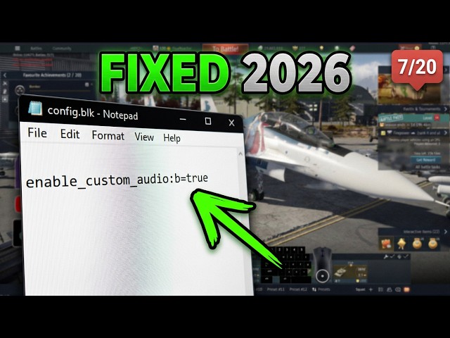 War Thunder Sound Mods Tutorial (2026) Working 7/20! How to install  #warthunder