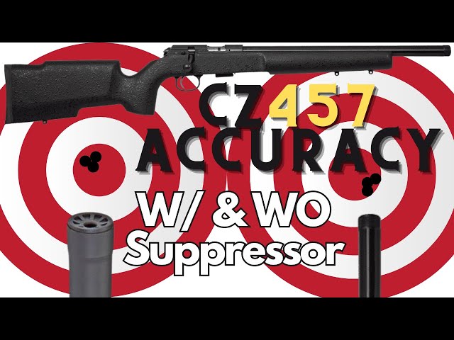 CZ 457 ACCURACY TEST W/ & W/O SUPPRESSOR 🌟RERELEASE🌟