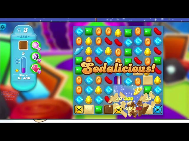 Level 888 on Winter 2019 Candy Crush Soda