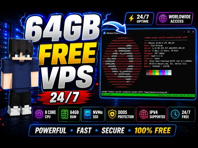 The Ultimate VPS Guide: FREE 24/7 Server with 64GB RAM and Pterodactyl