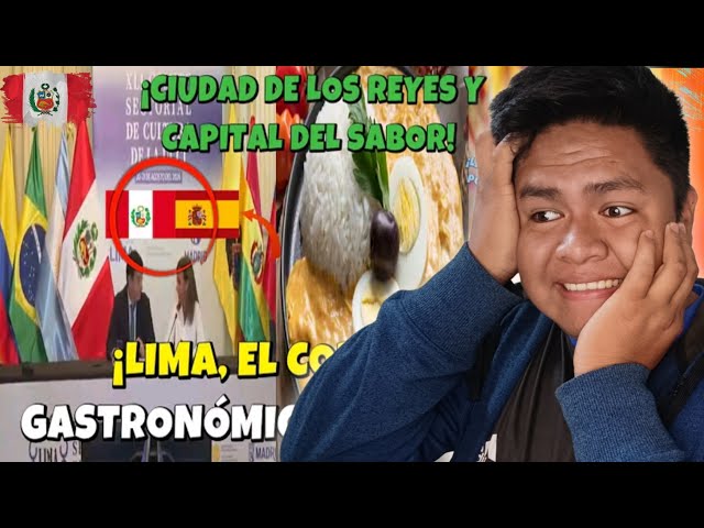 SPAIN CHOOSES PERU AS A GLOBAL GASTRONOMIC REFERENCE! This is incredible