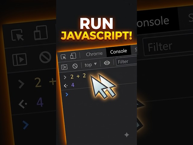 Run JavaScript Directly in Chrome Console ⚡ #shorts