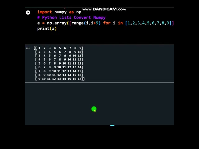 Python Lists Convert Numpy  #coding #python #numpy