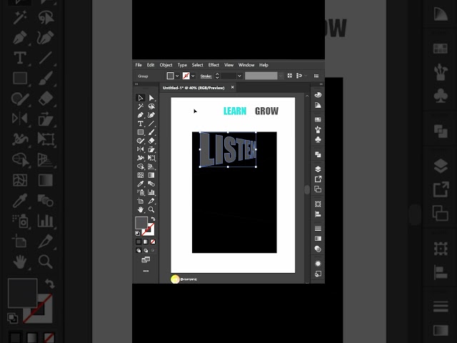 Text style in illustrator | #youtubeshorts #tutorial #shorts #reels #viral #video