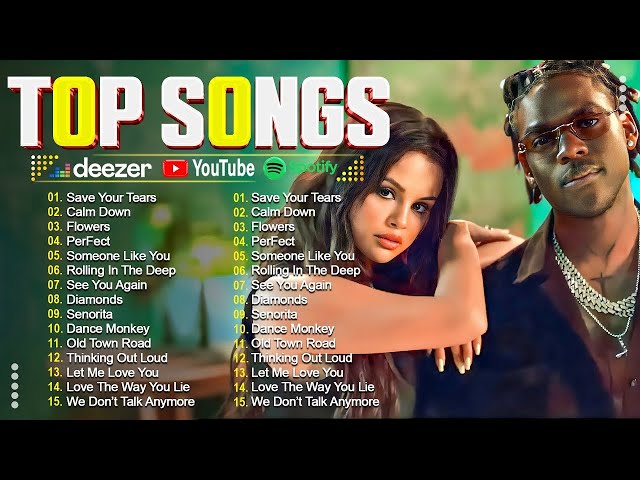 Selena Gomez, Rihanna, Taylor Swift, The Weeknd, Ed Sheeran, Justin Bieber, Bruno Mars🍀Top Hits 2025