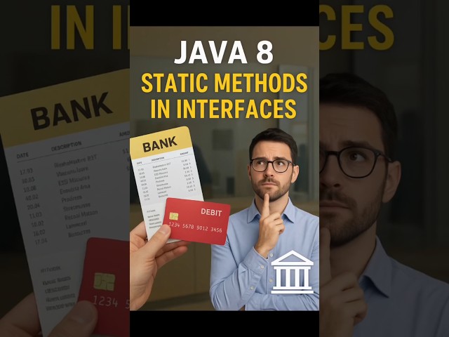 Java 8 Chapter 6 🚗 Interface Static Methods #JavaLearning