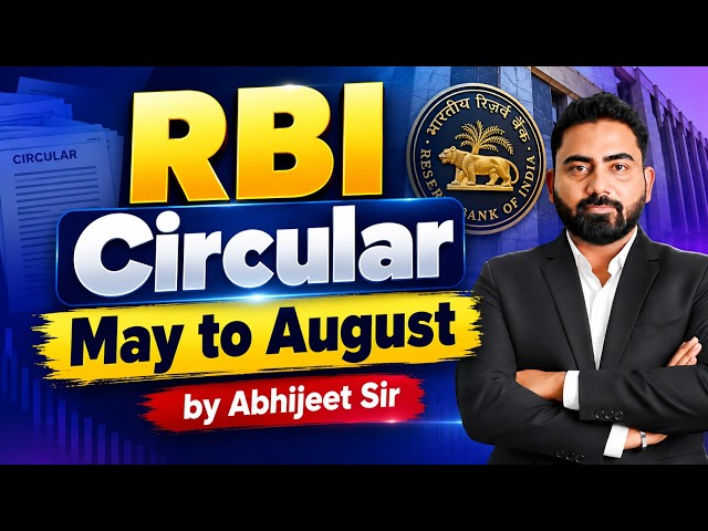RBI Circular May to August 2026 | Most Important RBI Circulars for Banking Exams | by Abhijeet Sir