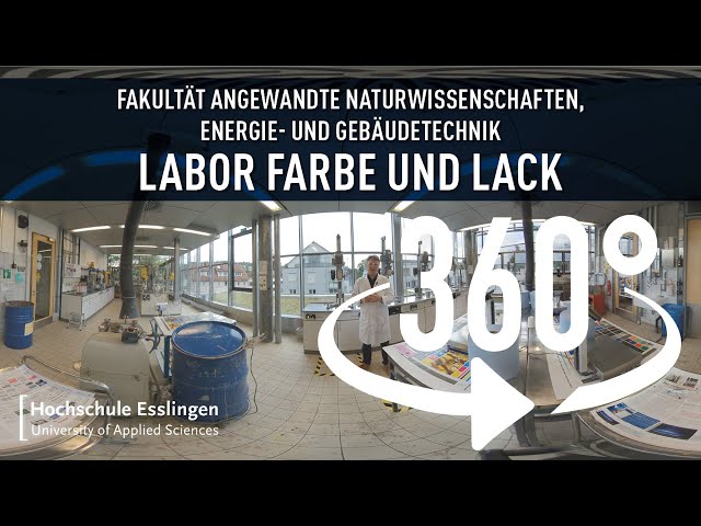 Labor Farbe und Lack »Fakultät Angewandte Naturwissenschaften, Energie-und Gebäudetechnik 360°-Video