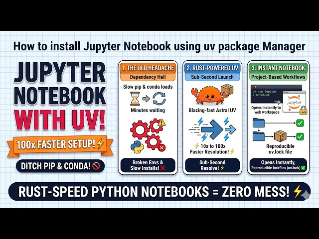 How to install Jupyter Notebook using uv package Manager