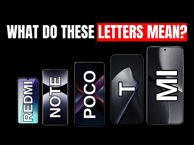 What Xiaomi’s Phone Names REALLY Mean (Mi, Redmi, Poco, T, Note)