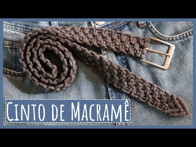 🧶 Transform an Old Buckle Into a Macramé Belt! ✂️
