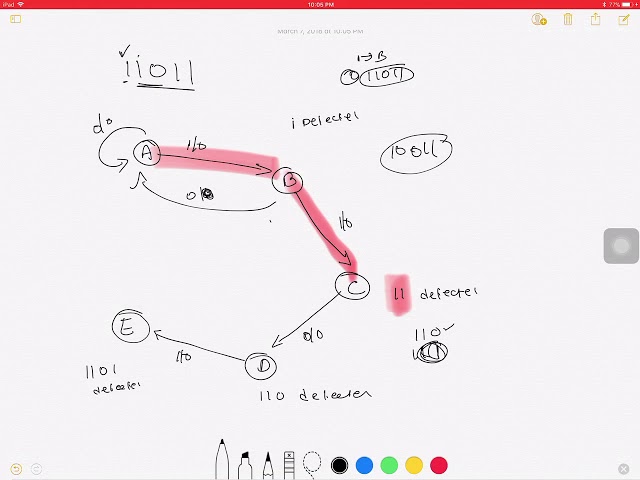 5 bit sequence detector 11011