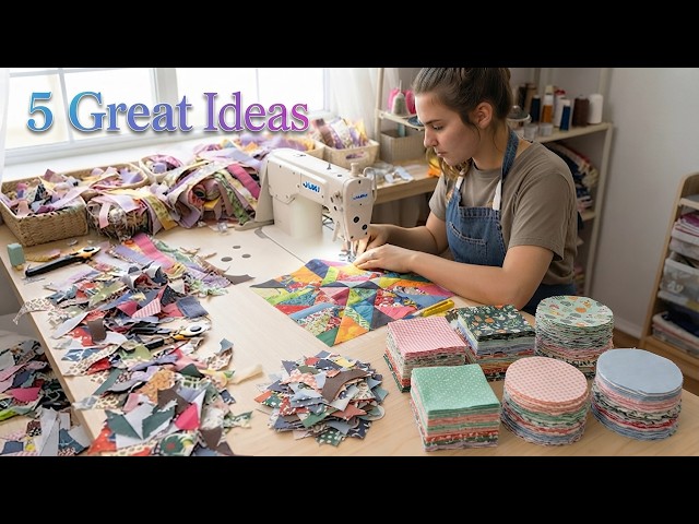 5 Ideas From Just a Few Scraps of Fabric, I Easily Sewed Lovely Items! 🧵