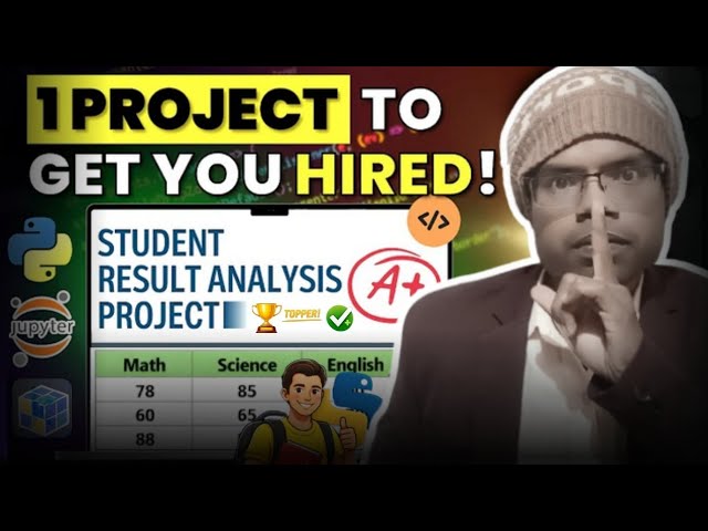 NumPy Real Project 🔥 Student Marks Analysis using CSV | NumPy Project 1 | Python ML
