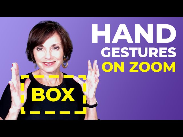 3 powerful hand gestures to use during virtual presentations.
