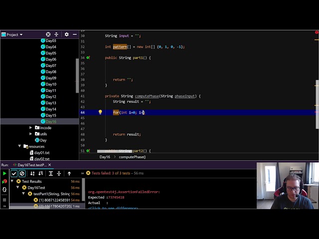 [FR] Advent of code 2019 JAVA Day16