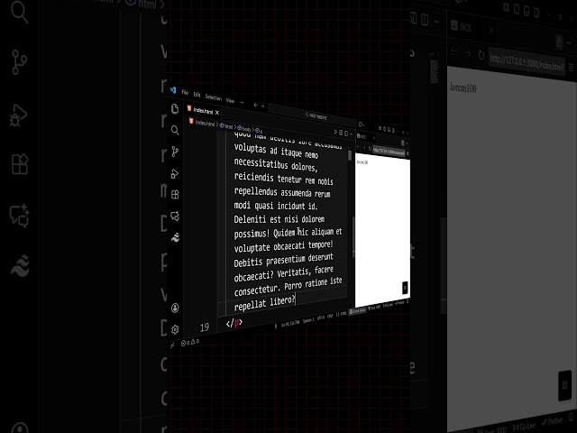 live preview | RUN WEBSITE CODE USING LIVE PREVIEW | VS CODE EXTENTION | DUMMY TEXT IN VS CODE