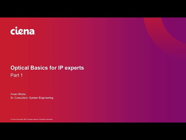 Optical Basics for IP experts (Part 1)