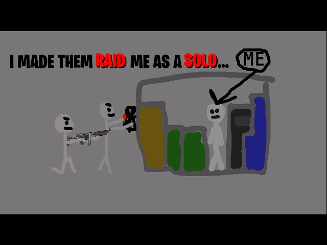 (Rust) I made them raid me as a SOLO...