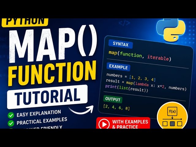 Map function in Python || Python tutorial for beginners