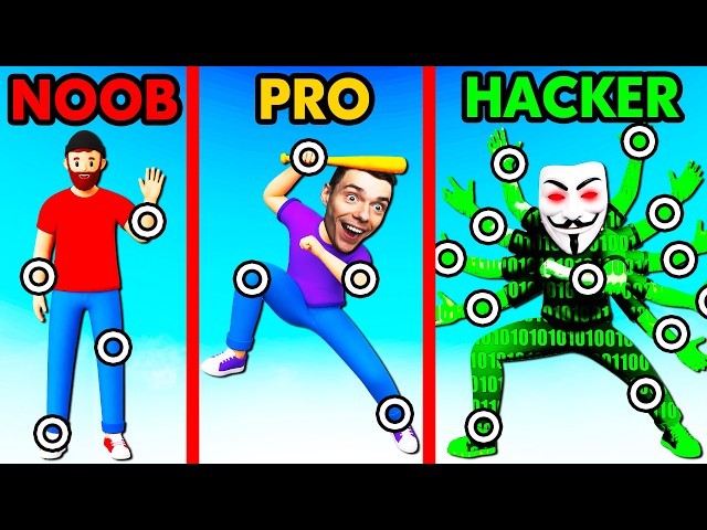 NOOB vs PRO vs HACKER Slow Motion