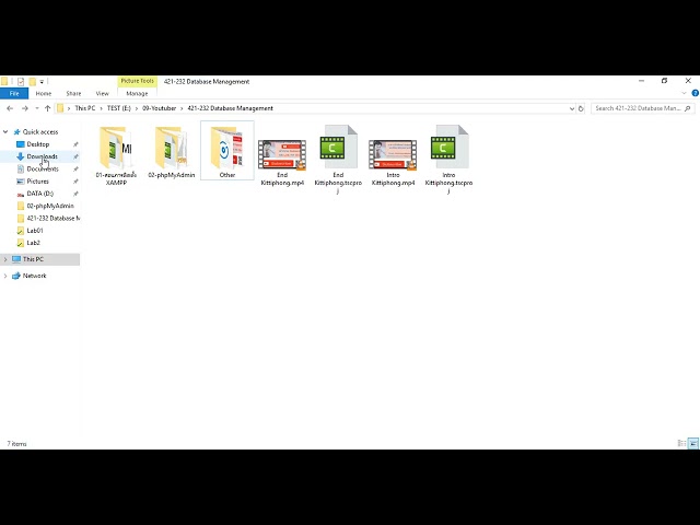 สอนการใช้งาน phpMyAdmin ตอนที่ 2