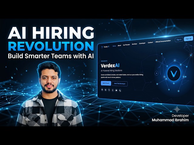 I Built an AI Hiring Platform —VerdexAI Full Walkthrough