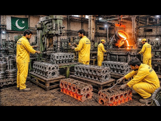 How Tractor Engine Heads Are Made | Inside a Pakistani Manufacturing Factory