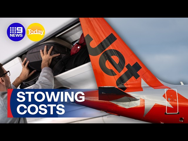 Jetstar to charge for overhead baggage fee | 9 News Australia