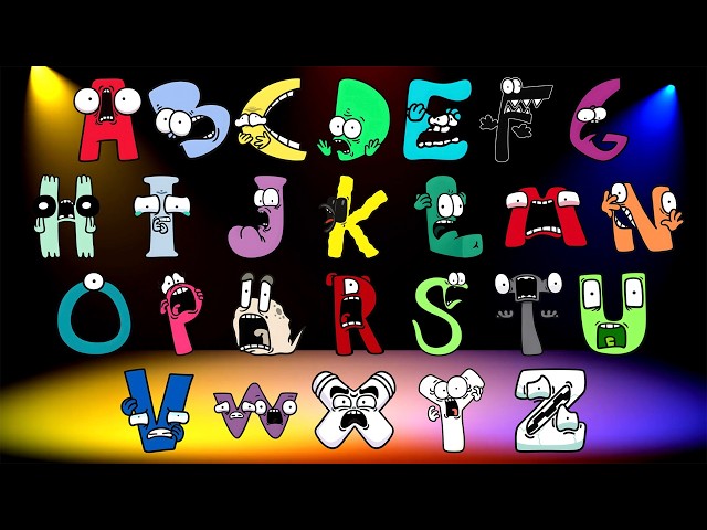 Amazing ABC Song | Colorful Alphabet Characters | Learn A–Z for Kids