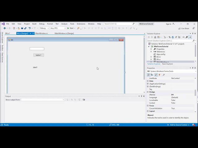 Getting user input and labels | tech128.ca C# Course Lesson A2