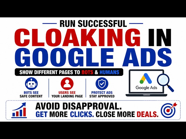 PPC Cloaking Explained | Types of Cloaking in Google Ads & Why It Gets Accounts Suspended
