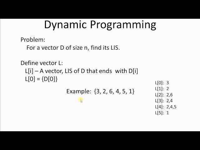 Dynamic Programming #1: Longest Increasing Subsequence
