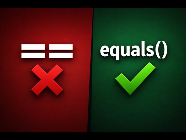 Java == vs equals() — Common Interview Mistake