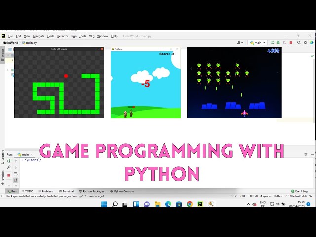 Python Game Development Tutorials | Game Programming With Python | Making Games with Python & Pygame