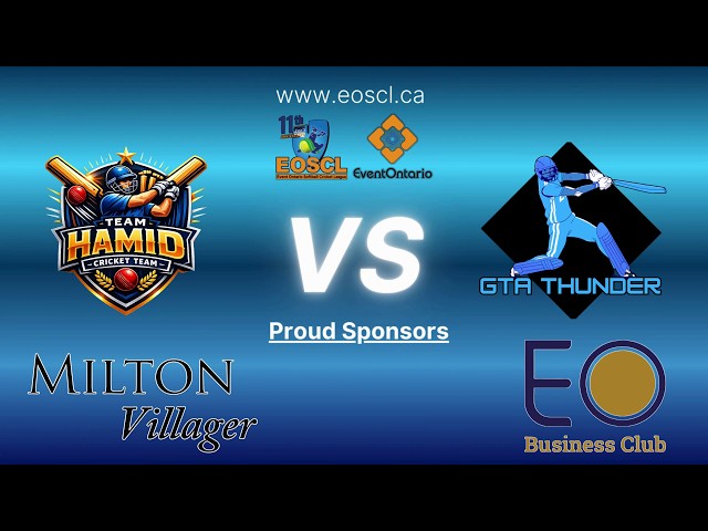 EOSCL SEASON 11 | TEAM HAMID VS GTA THUNDERS | HIGHLIGHTS | MATCH 27 | Division Group