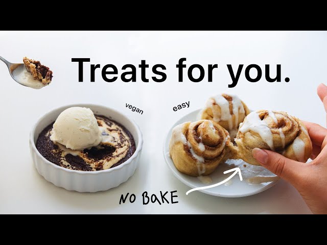 Amazing Small Batch Dessert Ideas (single serving, vegan)