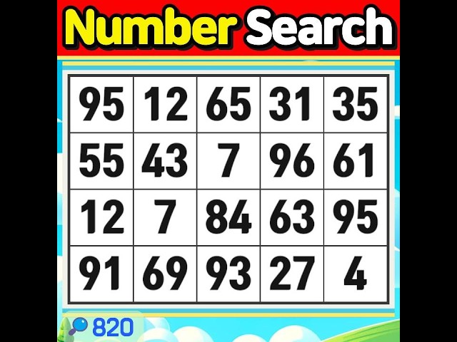 Number Search #820 Life is about discovering your true self.【Match | brain game | puzzle 】