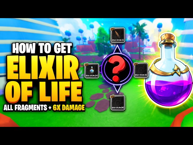 How to GET ELIXIR OF LIFE (ALL FRAGMENTS & 6X DAMAGE) in ANIME ASTRAL SIMULATOR Roblox
