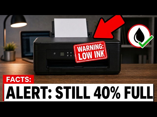 The Truth About Your Printer's "Low Ink" Warning (it's not actually empty)