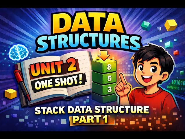 Data Structure Algorithm unit 2 one shot Part 1| AKTU 2ND YEAR